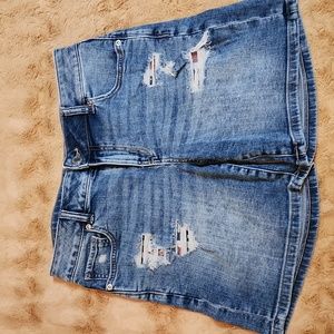 Maurices distressed jean shorts